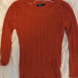 Brioni Women's Vibrant Orange Crew Neck Sweater